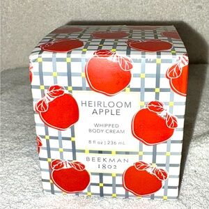 Beekman 1802 Heirloom Apple Whipped Body Cream - Red and White